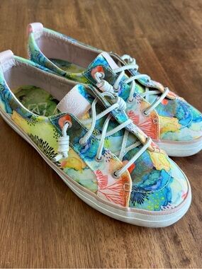 Sperry x Yellena James Women's Crest Vibe Multicolored Sneakers Size 10